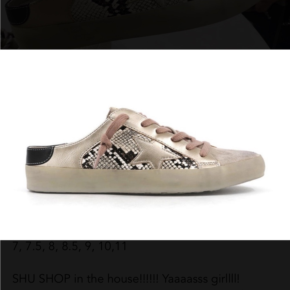 Like-New Shu Shop Philippa Snake Slide Sneakers
